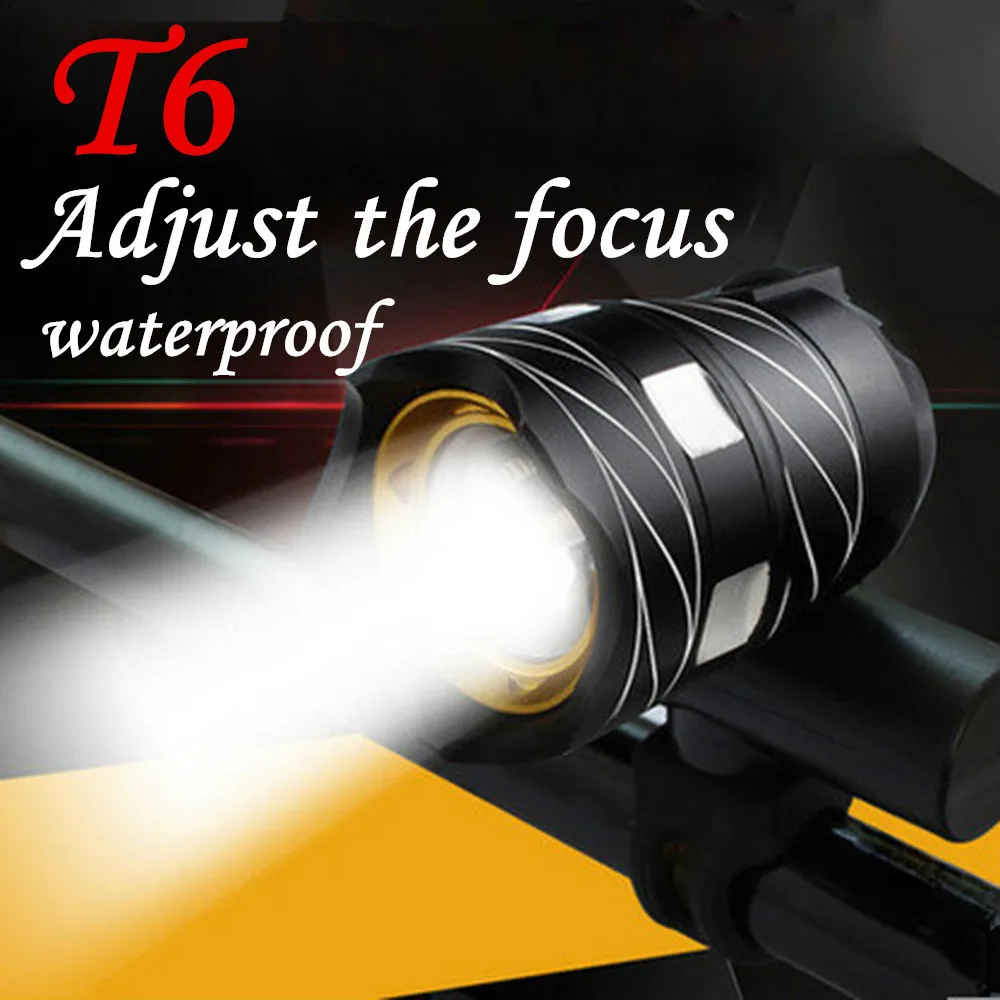 

T6 LED Cycling Bike Bicycle Head Light Flashlight With 3 Modes Torch USB