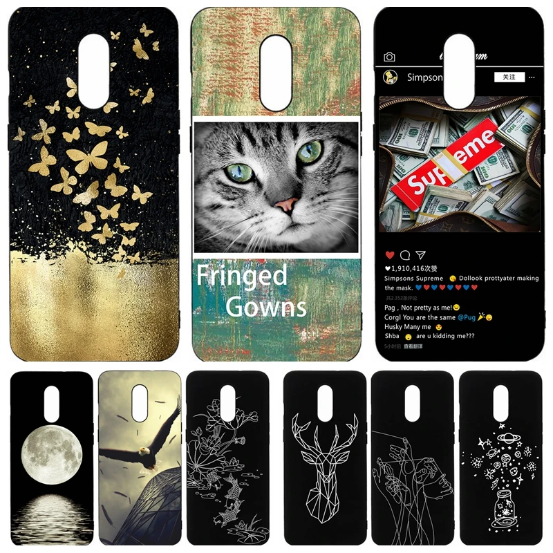 Fashion Pattern Painted Phone Case for One Plus font b 7 b font case coque Soft