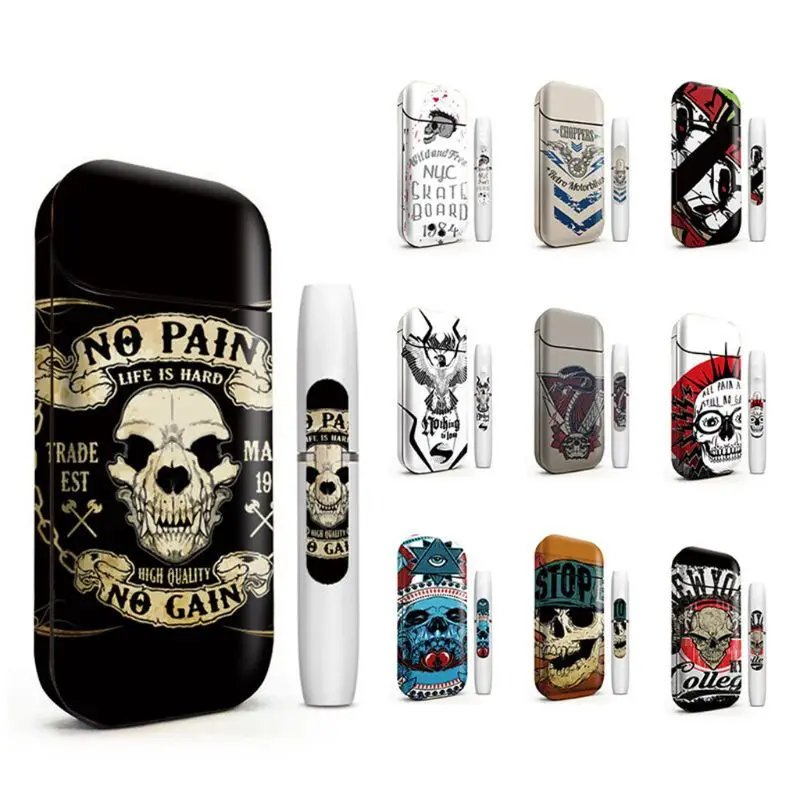 

Fashion Skeleton Pattern Printing Sticker Protive Film Skin for IQOS Box Protive Cover Case