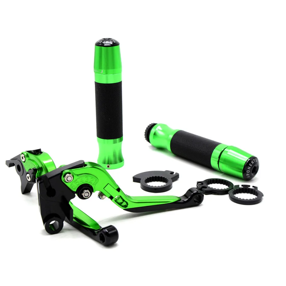 

motorcycle brake clutch levers 22MM handle bar grips For Kawasaki Z1000 03-13 Z1000SX NINJA 1000 Tourer 11-13 A15 6F VERSYS 1000