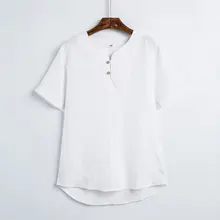 Льняная мужская рубашка брендовая мужская рубашка с коротким рукавом повседневные рубашки для работы мужские однотонные рубашки для мужчин свободная одежда Женская сорочка