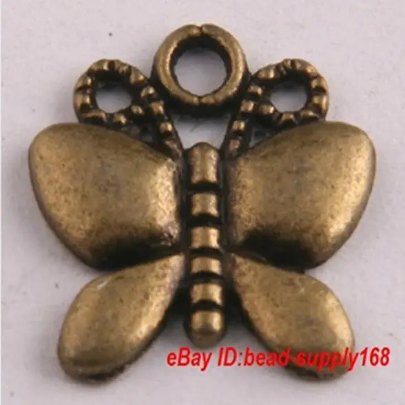 

OMH wholesale 30PCS Antique Silver/Antique Bronze Beautiful Alloy Butterfly Findingds Charms Pendant DZ356-7