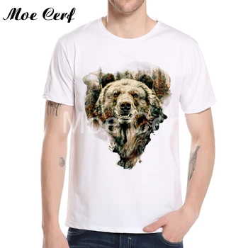 

Summer Style Brown Bear 3D Print T-Shirt Hot Sale Brand New Fashion Men T-shirt Hip hop Short Sleeve Casual Tops Tee L11-102