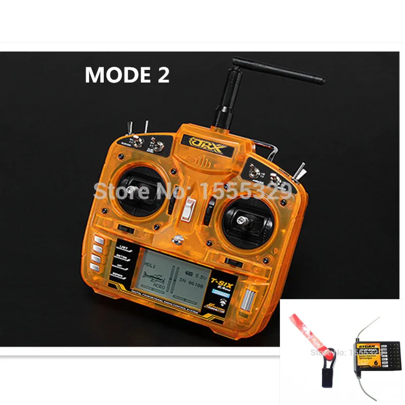

ORX Full Range 2.4GHz 6 CH Remote Controller Transmitter with S600 Receiver Surpass DX6I JR FUTABA (Left/Right Hand Throttle)