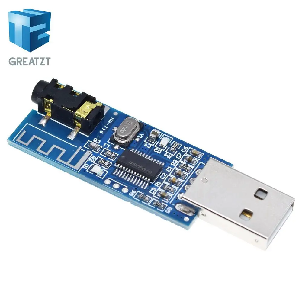 USB Bluetooth 4 0 аудио приемник беспроводной модуль голосовой плеер со светодиодной