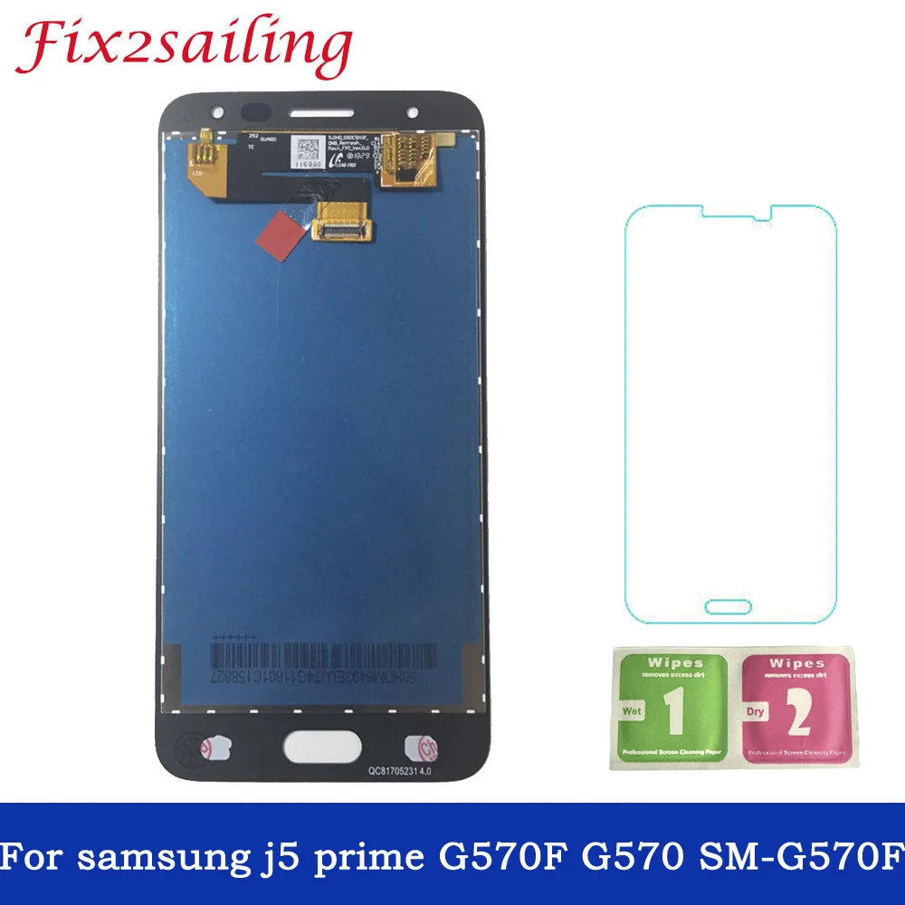 Один/двойное отверстие ЖК дисплей S для Samsung Galaxy J5 Prime G570 G570F On5 2016 G5700 Дисплей
