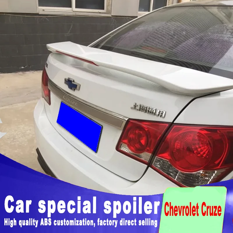 

New design 2009 to 2018 for Chevrolet Cruze spoiler red brake light stable punching install ABS material by primer or any paint