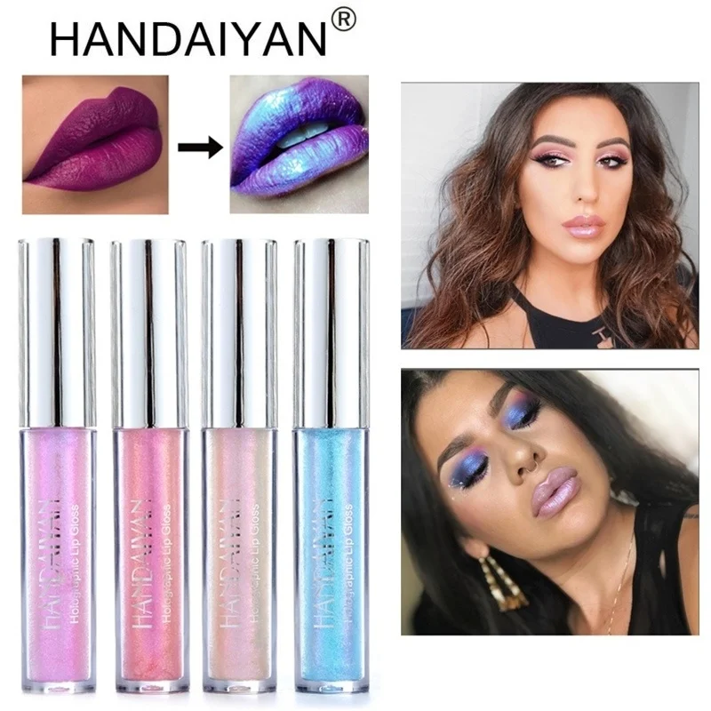 

HANDAIYAN 6 Colors Glitter and Matte Lipstick Waterproof Moisturizing Lips Gloss Liquid Lipstick Cosmetic Beauty Polarized Light