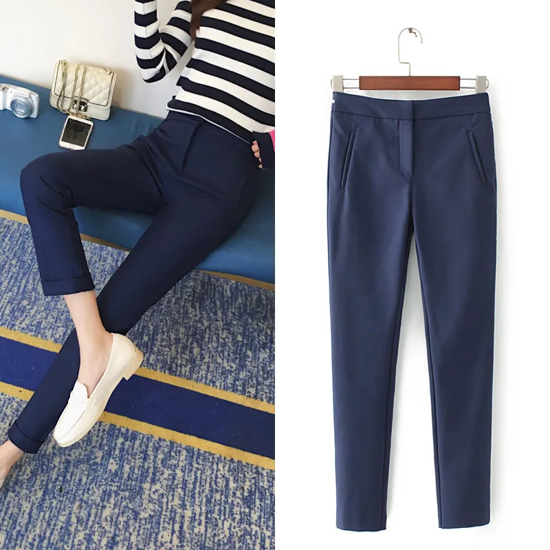 Women new fashion elastic Slim pants, OL suit pencil pants, formal