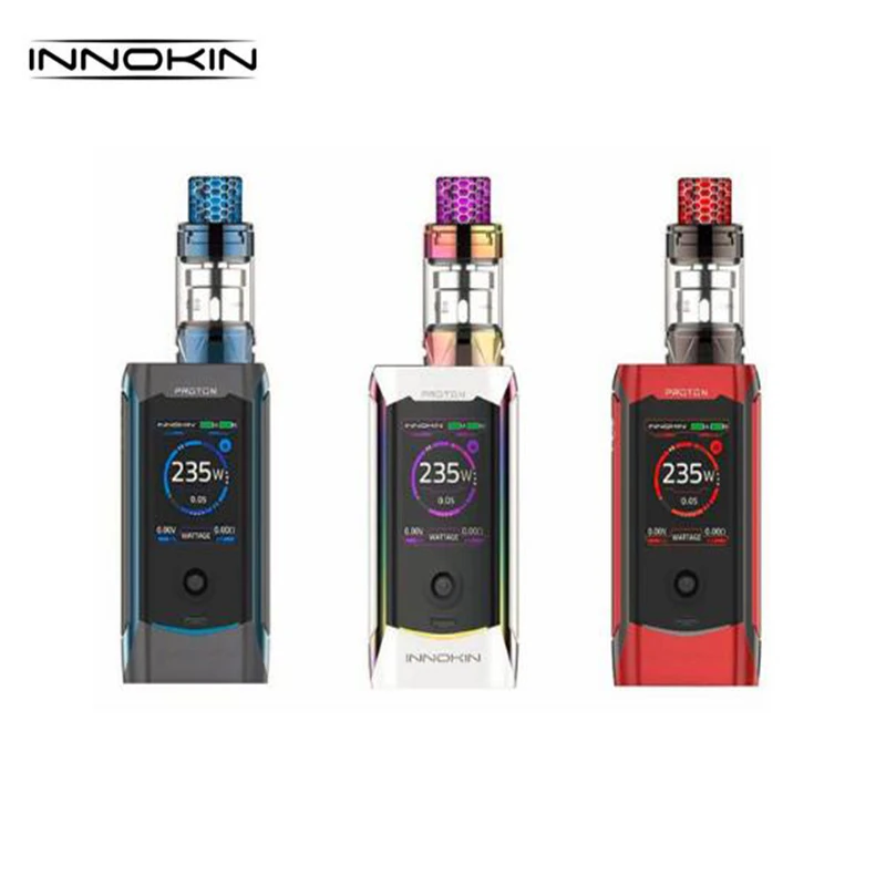 Оригинальный комплект Innokin Proton Plex 235W Box Mod электронная сигарета Vape с 4 мл PLEX Tank Plexus
