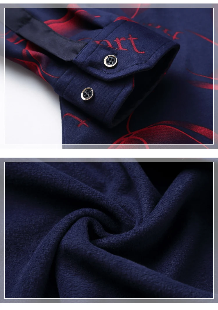 Зимняя новая полосатая клетчатая рубашка мужская Тонкая дизайнерская Цветочная рубашка S-4XL