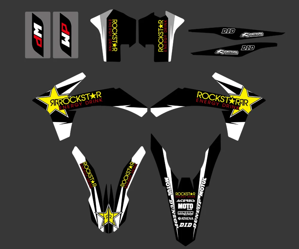 Star New Team Graphics наклейки фон для KTM EXC SX XC XCW SXF XCFW F W 125 150 200 250 350 450 500|team graphics|ktm team graphicsktm
