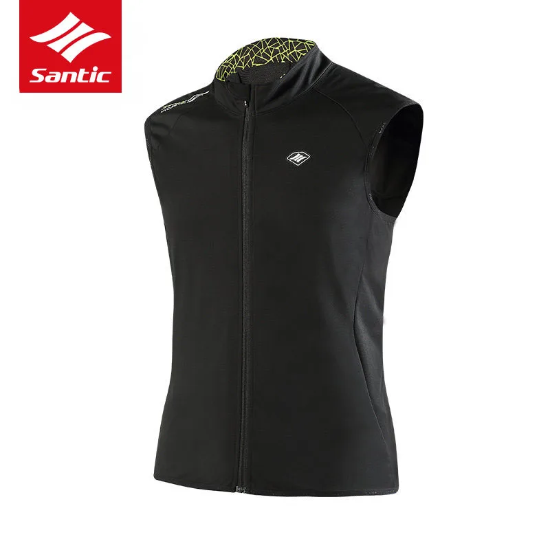 

Santic Men Cycling Jacket Sleeveless Pro Team Racing MTB Road Bike Jacket Spring Autumn Windproof Bicycle Jacket Ropa Ciclismo