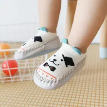 Новые толстые носки с героями мультфильмов изделия противоскользящие для малышей напольные прогулочные носки обувь 998