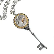 Steampunk Ювелирные Изделия Заявление Ключ-образный Старинные Кулон Ожерелье Длинный Свитер Цепи 80 см Модные Аксессуары Для Женщин Мужчин Подарки