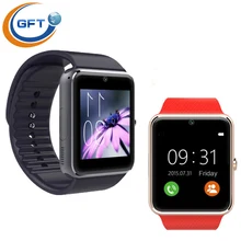 GFT gt08A freies verschiffen wearable gerät Sim-karte GSM GPRS SmartWatch Armband Uhr für Android Silber Bluetooth Wireless