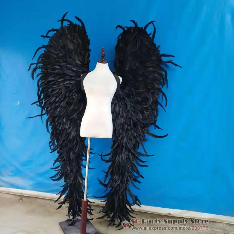 

Large props for Grand event Children's day party Wedding Engagement creative shooting props white black angel wings