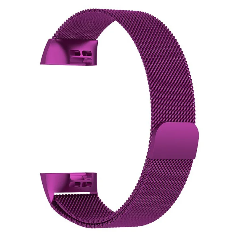 Металлические Магнитные дышащие полосы для Fitbit Charge 3 из нержавеющей стали для женщин и мужчин маленький большой ремешок для спортивных часов браслет часы 9,28 - Цвет: H