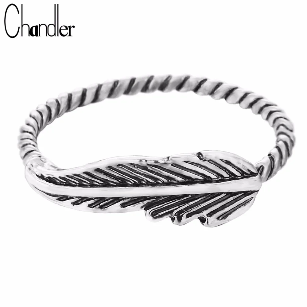 feather ring, silver ring, feather ring, statement ring, - 