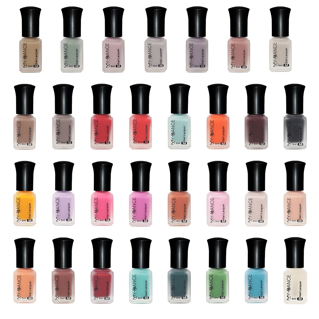 

Women Girls Matte Nail Polish Satin Velvet Long Lasting Non-peelable Nail Gel Lacquer Varnish Paint