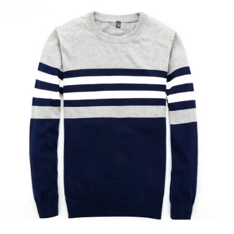 Billig Pullover Männer 2019 Neue Ankunft Casual Pullover Männer Herbst Rundhals Patchwork Qualität Gestrickte Marke Männlichen Pullover