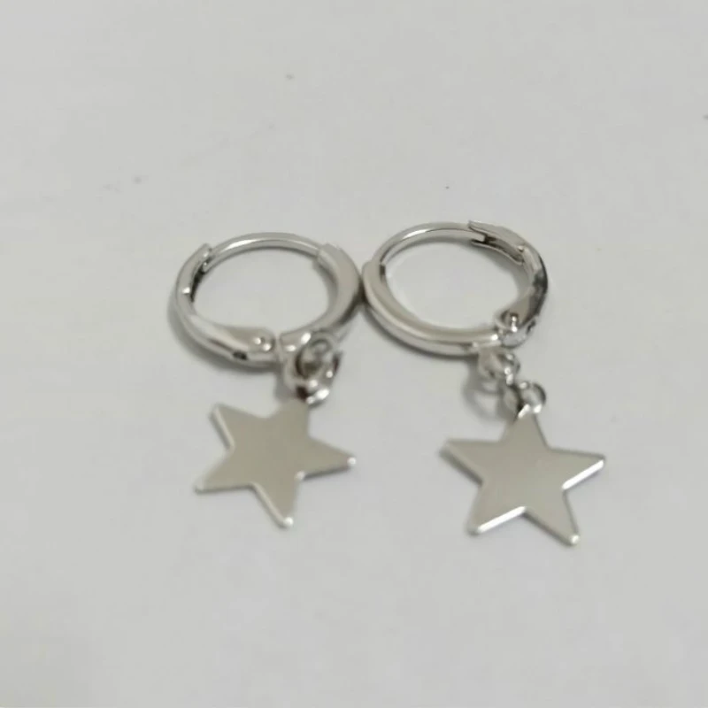 Женские круглые серьги Boucle D'oreille популярные с пятиконечной звездой новые