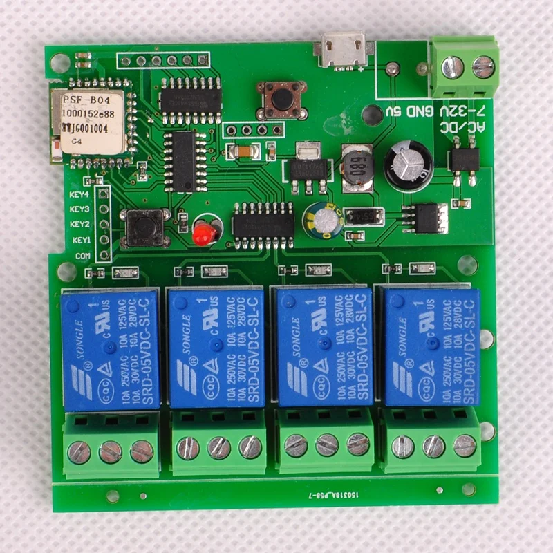 Для Dc7-32V 4Ch Wifi переключатель беспроводной релейный модуль умный дом автоматизация для системы контроля доступа инчинг/самоблокирующийся