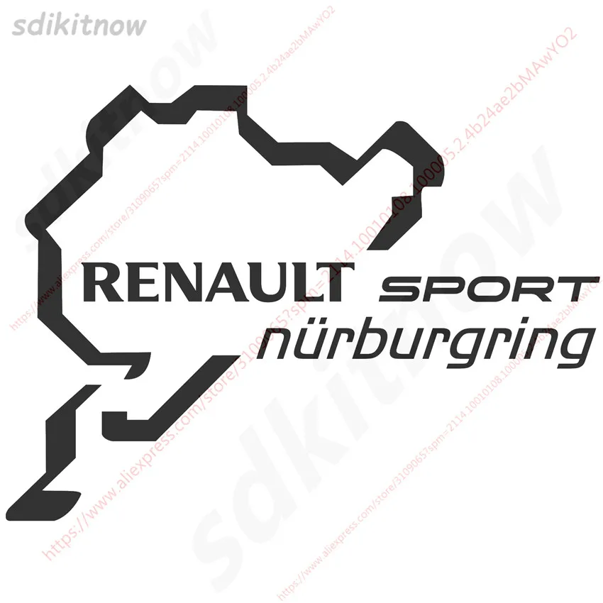 

Custom Nurburgring Sports Racing Windows Door Body PVC Decal Car Styling For Renault Megane 2 3 Scenic Laguna 2 Captur Fluence