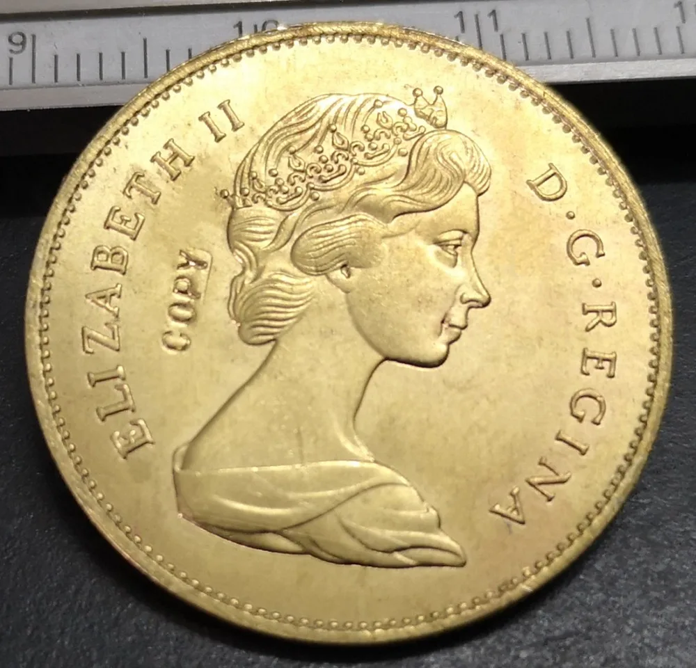 

1967 Canada 20 Dollars Gold Copy Coin