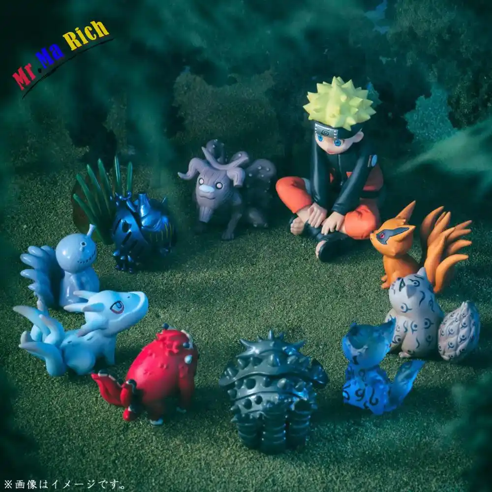 10 Pcs Set Naruto Uzumaki Naruto Kurama Bijuu Kartun Anime