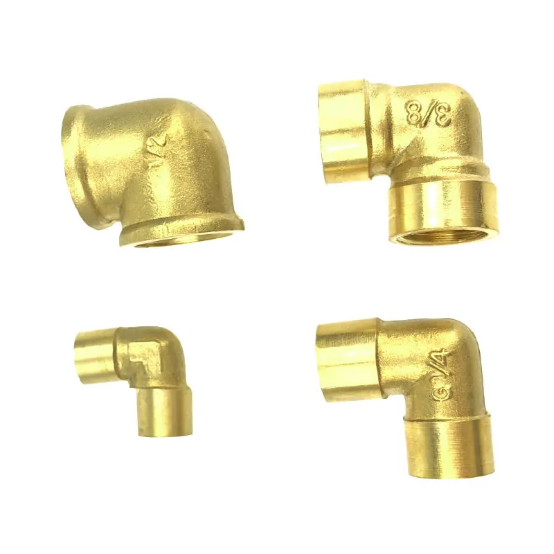 Латунный трубный адаптер фитинг муфта 90 градусов 1/8 &quot1/4&quot 3/8 &quot1/2&quot 3/4 &quot1&quot