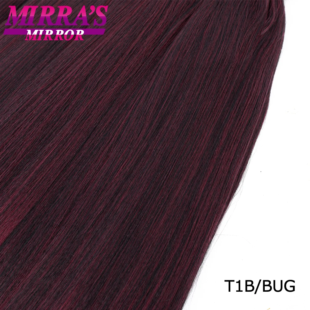 Mirra's Mirror Jumbo косы волос 20 "26" Ombre плетение волос 2 тона синтетическое плетение волос для вязаный крючком горячей воды набор