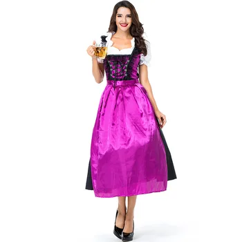 

Oktoberfesr dress sets Traditional Oktoberfest Women's Classic Dirndl Dress Three PCS Suit for Beer Festival