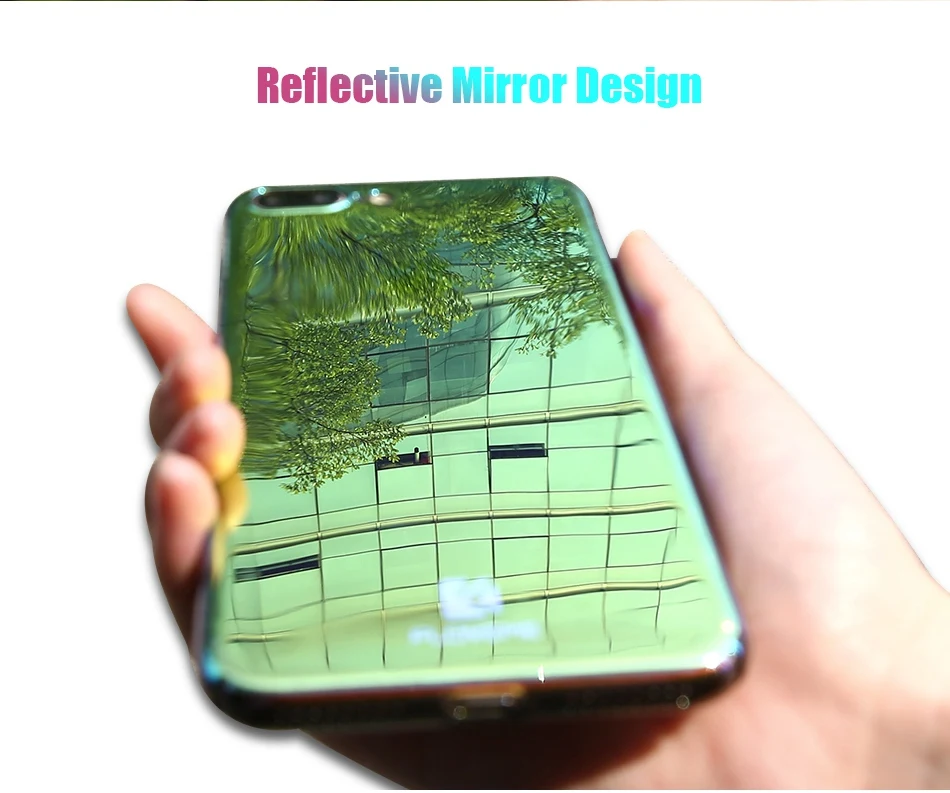 Plated Mirror Case For iPhone 7 6 iPhone 7 6 6S Plus 5 5S SE Color Glaze Phone Cover For Samsung S8 Galaxy S8 Plus (4)