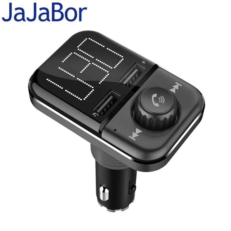 JaJaBor FM Transmitter Bluetooth Car Kit Handsfree Wireless A2DP AUX
