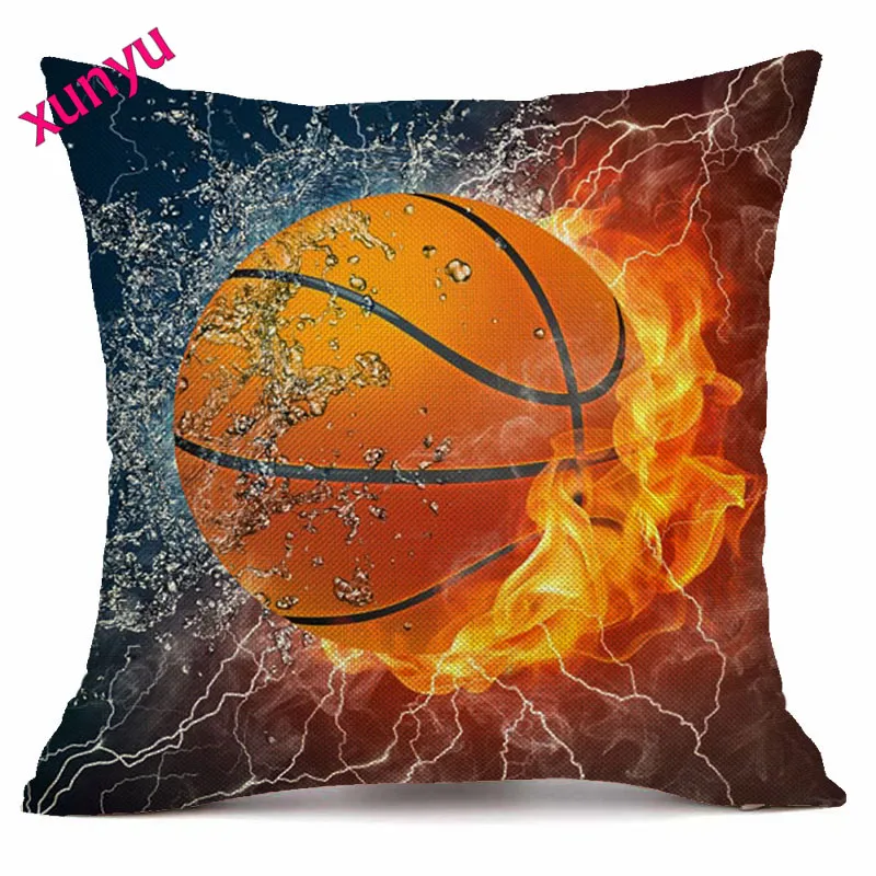 XUNYU чехол для баскетбольной подушки забавный Декоративные Чехлы дивана