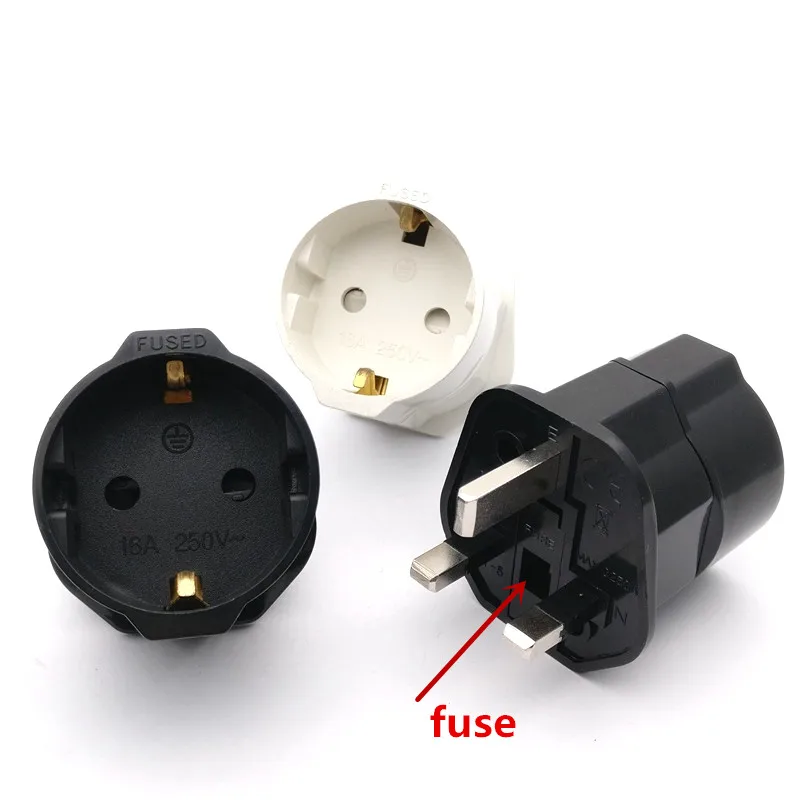 

Multifunctional EU to UK Plugs Adapter EU to UK Plugs Power Converter Plugs 2 Pin Socket EU to UK Travel Adapter