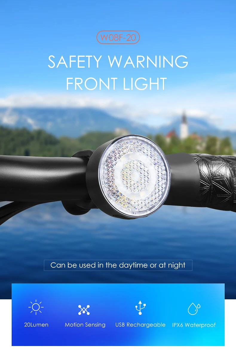 Cheap GACIRON W08F-20 Warning Front Light 20Lumens USB Rechargeable LED Lamp Waterproof Bicycle light Bike Accessories 0 Cheap GACIRON W08F-20 Warning Front Light 20Lumens USB Rechargeable LED Lamp Waterproof Bicycle light Bike Accessories 0