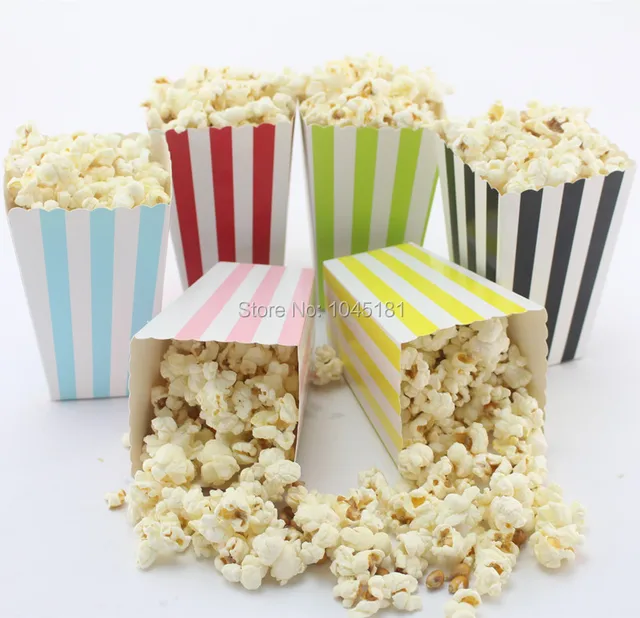 Aliexpress.com : Buy ipalmay 1500pcs Wedding Favor Popcorn Bags Mini Dot Chevron Striped Food
