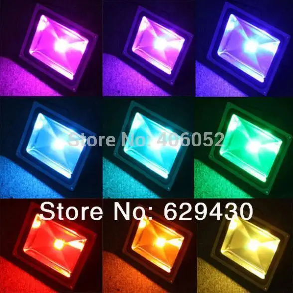 

30W RGB LED Flood Light Waterproof Floodlight Spotlights Outdoor lighting AC85~265V With Remote Controller