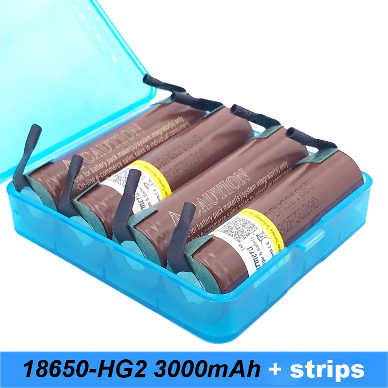 Turmera-18650-hg2-3000mah-20amps-with strips soldered-23