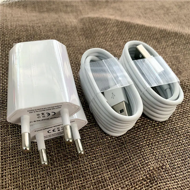 Adapter Travel Charger for iphone X Xs Max XR 8pin charger Cable for