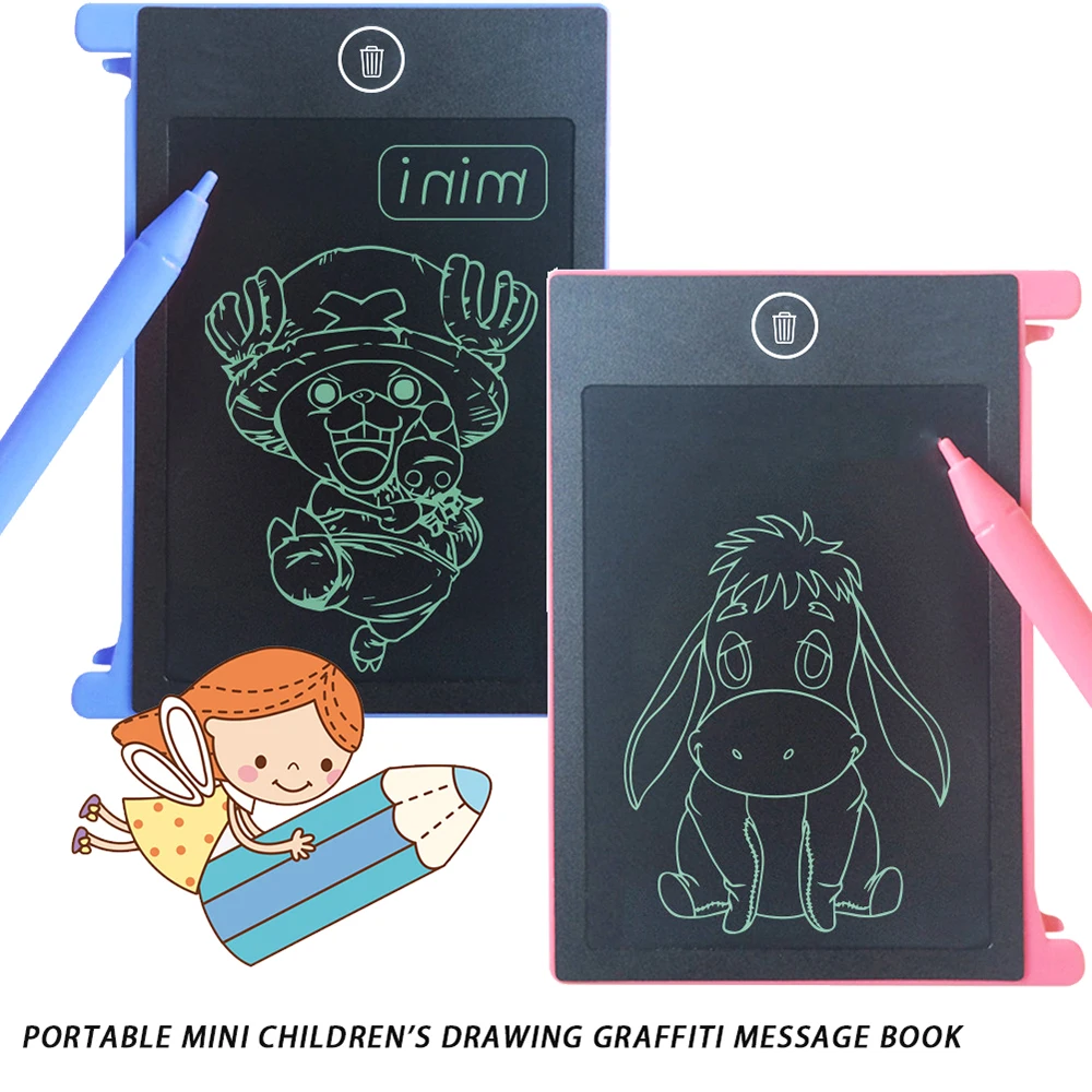 

4.4" inch Mini Portable Digital LCD Writer Handwriting Paperless Notepad Drawing Tablet Writing Graphics Board Children Drawing