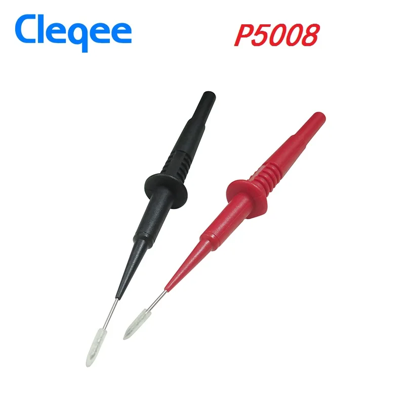 Cleqee P5007 P5008 2 шт изоляции пирсинг иглы неразрушительный мультиметр Пробники красный/черный - Цвет: 2PCS P5008