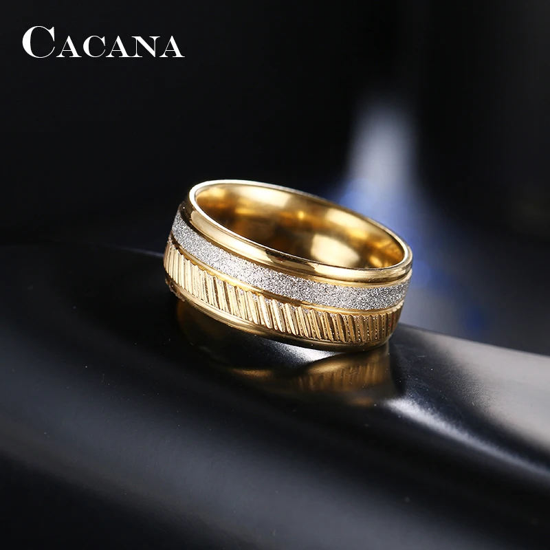 CACANA Stainless Steel Rings For Women Outstanding Personalized Fashion Jewelry Wholesale NO.R85