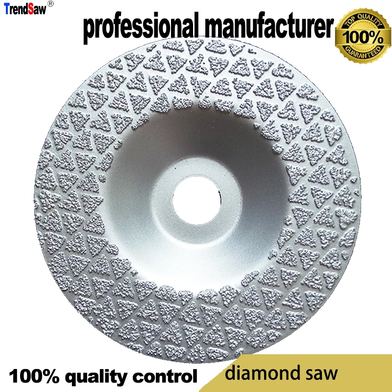 60grid diamond blade saw flat head for glasses vacuum brazed at good price and fast delivery 100x16