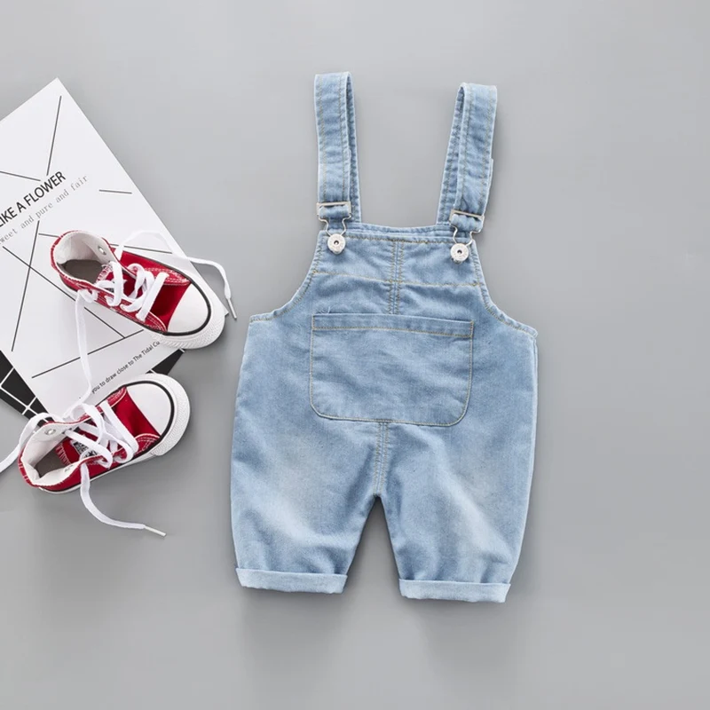 

Casual Summer Baby For Boys Girls clothes Denim Infants Kids Children Cotton baby Overalls Shorts Pantalones