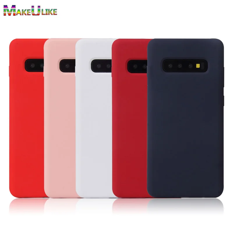 

For Samsung Galaxy S10 Plus S10e 5G Case Cover Liquid Silicone Shock Proof Phone Bag Case For Samsung S10 S10e S10+ Back Cover