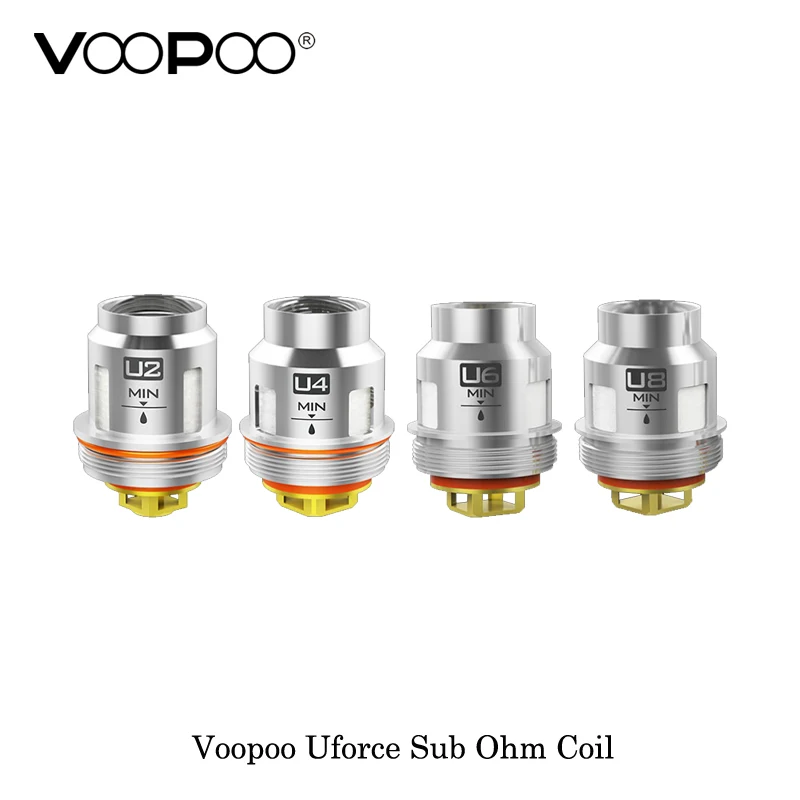 

(5pcs/lot) electronic cigarettes Voopoo Uforce Sub Ohm Coil U2 Dual/U4 Quadruple/N1 Single Meshed/U8 Octuple/U6 Sextuple Core