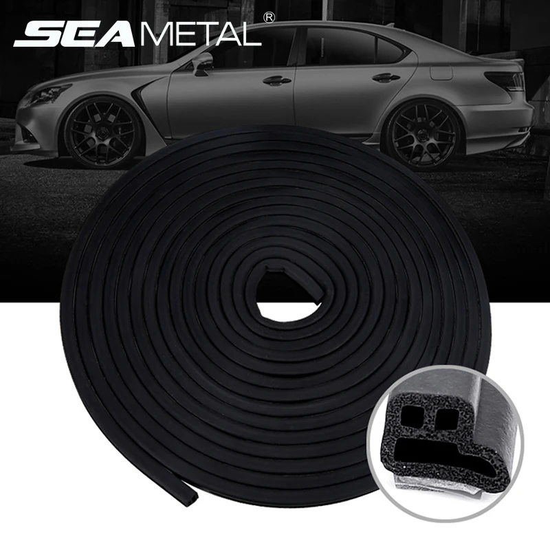 

16m Car Door Edge Seal Strips Auto Rubber Door Soundproof Sealing Car Trunk Seal Trim Waterproof Stickers Car Strip Accessories